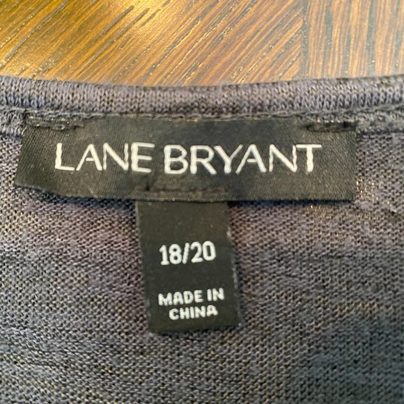 Lane Bryant- Blue/Grey Tank with American Flag, Size 18/20 - Picture 4 of 5